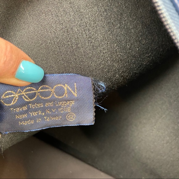 Vintage Sasson Travel Carry On Overnight Messenger - Picture 6 of 8